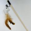 Juguetes de Pescado Simulado para Gatos, Autoestimulantes y para Aliviar el Aburrimiento, Suministros para Mascotas, Cuerdas Elásticas Resistentes a Mordeduras, Plumas de Lino Palos de Madera, Cañitas para Gatos