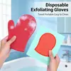 Guantes de Baño, Toallas de Baño Desechables, Toallas Portátiles de Limpieza y Exfoliación Delicada para Viaje, Película Limpiadora de Pulido con Burbujas