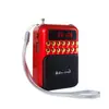 Rádio Multifuncional Huayu 853 com Inserção de Cartão Transmissão FM Máquina de Cantar para Idosos Reprodutor Portátil Mini Alto-falante