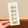 Presilhas de Cabelo Totalmente Cobertas de Tecido para Bebês e Crianças Pequenas, Fofas e Adoráveis, Não Machucam o Cabelo do Bebê, Presilhas de Cabelo para Menininhas, Presilhas de Cabelo Cartoon de Flores
