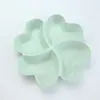 Venda Direta de Fábrica Prato de Frutas Prato Anti-Queda Criativo para Casa Frutas Trevo de Quatro Folhas Coração Formato Petiscos Frutas Secas Prato Feriado