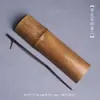 Conjunto de Chá Kung Fu Japonês de Três Peças em Bambu Japonês Feito à Mão com Agulha de Chá de Lótus para Apreciação de Chá Controlado