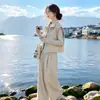 Moda Otoño 2026 Casual Juvenil Adelgazante Elegante Versátil Chaleco + Pantalones Conjunto Versátil de Moda