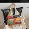 Bolso de Hombro Tejido Casual de Moda Tendencia Nueva Estilo Perezoso para Mujer Bolso Tote Versátil