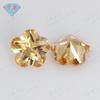 Huagang gema pentagonal flor de ameixa champanhe zircão pedra nua artificial pedra branca CZ nail art imitação de jóias de diamante atacado