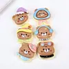 Nova Touca de Dormir Urso Acessórios de Resina Cola Creme DIY Chaveiro Artesanal Presilha de Cabelo Capa de Celular Material para Joias