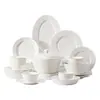 Jingdezhen 2026 Novo Conjunto de Louça com Tigela e Prato Embossados, Estilo Francês Luxo Leve Retrô Cor Sob Esmalte Tigela de Arroz Cerâmica Doméstica
