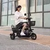 Triciclo Eléctrico, Pequeño, Triciclo Plegable Ligero para Recoger Niños y Señoras, Uso Doméstico para Ancianos, Leidezhu