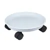 Vaso de Flor com Rodinhas Universal Bandeja Móvel Base Coletora de Água Bandeja Redonda para Flores Bandeja de Resina para Vaso de Flores com Rodinhas Dreamland