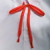 Mango Largo Sin Nudo Color Sólido Uniforme JK Camisa Corbata de Lazo Cuerda de Corbata para Mujer Accesorio de Traje de Marinero Cinta a Juego