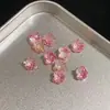 2026 Nuevo Corte Fuego Celeste Flor de Ciruelo Zircón 6*6 Piedra Suelta, Brillante, Se Puede Usar para Hacer Aretes DIY, Aretes de Cartílago, o como Piedra de Acento