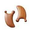Nova Placa Gua Sha Multifuncional, Massageador de Ponte Nasal de Sândalo, Placa Gua Sha em Formato de Sapo, Meridianos do Couro Cabeludo e Massagem Facial