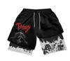Pantalones Cortos Serie Dragon Ball Impresión Digital 3D Adulto Doble Capa Pantalones de Playa Amazon Comercio Electrónico Transfronterizo Caliente Fábrica