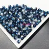 Perla artificial color mágico 8 mm sin agujero degradado sirena cuentas sueltas diy hecho a mano cuentas redondas pequeñas relleno de cubo cosmético joyería