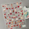 Pegatinas de Oso con Relieve Lindas en Stock, Múltiples Opciones Disponibles, Pegatinas 3D Impermeables de Muñeco de Oso para Uñas, Estilo Ca