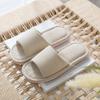Chinelos de Linho para Mulheres, Adequados para Todas as Estações, Uso Interno na Primavera, Outono e Verão, Uso Doméstico, Chinelos de Algodão e Linho, Sola Grossa, Antiderrapantes, Atacado Masculino