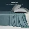 Lençol de Cama de Algodão Longo de Xinjiang Cinco Estrelas de Luxo, Peça Única de Algodão Puro, Capa de Edredom Simples de Cor Sólida Individual/Casal