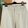 Pantalones de Trabajo Casuales de Algodón de Color Sólido con Diseño Único de Estilo Artístico Nuevo para Verano 2026 para Mujer, Pantalones de Guadaña