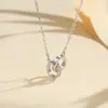 Popular Collar de Doble Anillo de Diseño de Moda para Mujer, Lujo Ligero, Elegante, Versátil, Único, Cadena de Clavícula de Nicho para Mujer