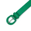Cinturón delgado de color caramelo estilo coreano para mujer, versátil y moderno, adecuado para combinar con jeans y vestidos, cadena decorativa para la cintura, simple y de alta gama