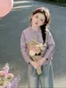 Chaqueta de Cuero para Niña Otoño 2026 Nueva Elegante Chaqueta Estilo Coreano Infantil Cardigan de Primavera y Otoño para Niña Top de Moda