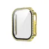 Exclusivo transfronteiriço para Apple iwatch10 geração relógio película temperada banhada a diamante capa protetora PC tudo-em-um