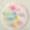 Mini Pasador para el Cabello de Color Jalea para Niños, Pequeño, de Agarre, Lindo, con Flor, Estrella de Cinco Puntas, Clip, Pasador para el Cabello Color Conejo, Venta al Mayoreo