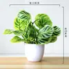 Hogar Sala de Estar Flores Artificiales Clavel de Simulación Flores Decorativas Ramo Flores de Seda Flores de Plástico Set de Bonsái Adornos Gipsófila