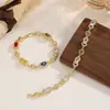 Pulsera Cruz Color Dopamina Circonita para Mujer Lujo Ligero Gama Alta Nicho Exquisita Versátil Minimalista Pulsera de Mano de Moda Mujer