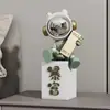 Figura popular de astronauta de celebridad en línea para entrada de casa, vitrina de vinos, mueble de TV, decoración del hogar, manualidad de resina
