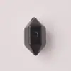 Pendente de cristal de pedra natural em prisma de ponta dupla 16mm com furo passante proteína semiacabado DIY acessório de pingente versátil