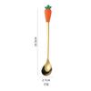 Cuchara tenedor de acero inoxidable, vajilla, juego de cuchara y tenedor de frutas de dibujos animados, cuchara para mezclar café, tenedor de frutas, cuchara de postre