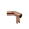Codo de Acero Inoxidable de 90 y 135 Grados Dorado Brillante Rojo Bronce Antiguo Conector de Tubería Redonda Abrazadera de Fijación Junta Universal Curva