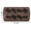 Molde de silicona para pastel Jane beauty spot 8 cavidades huevo de Pascua ardilla molde de chocolate molde de yeso para aromaterapia