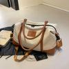 Bolsa de lona de grande capacidade para viagem de curta distância feminina 2024 Nova chegada Bolsa de ombro portátil Bolsa de ginástica Bagagem transversal de viagem Bolsa