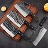 Cuchillo de cocina doméstico Running Jianghu, forjado a mano, para cortar huesos, cuchillo de corte de doble propósito, cuchillo afilado y duradero de acero inoxidable