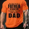 Camiseta Deportiva de Verano para Hombre con Estampado de Padre de Aliexpress Transfronterizo, Manga Corta, Cuello Redondo, Moda t