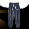 Pantalones de pana para hombre de otoño, pantalones deportivos, pantalones de chándal para hombre, holgados y versátiles, pantalones casuales de retazos, pantalones jogger, pantalones largos