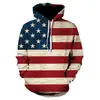 Moletom com Capuz Masculino Estilo Americano Design Personalizado Bandeira Estilo Novo 2026 Impressão 3D Fabricante de Comércio Exterior Transfronteiriço