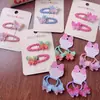 Nuevo clip de flequillo de lunares dulces estilo coreano para niñas, scrunchie colorido versátil, anillo para el pelo tipo pinza BB lateral