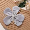Estilo Coreano Suave Clareamento Borla Cristal Tecido Flores DIY Super Atmosfera de Fada Presilha Corda de Cabelo Acessórios para Cabeça Roupas