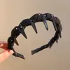 Faixa de cabelo antiderrapante com dentes estilo francês para mulheres, adequada para maquiagem e lavar o rosto, uso diário, presilha alta para cabelo, acessório de cabelo