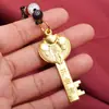 Llavero Zodiaco bóveda abierta año de nacimiento colgante llave dorada remolque para bolso de hombre y mujer adornos para llavero transfronterizo