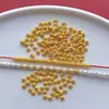 Pulsera de Plata S925 Chapada en Oro con Cuentas Espaciadoras Grabadas Accesorios Cuentas Sueltas Accesorios de Producción DIY