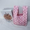 Bolso de Mano Nuevo 2024 Bolso Tejido Popular en Internet Bolso Tote Versátil Japonés y Coreano Bolso Casual para Mujer Bolso Tejido para Mujer