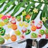 Arte de Unha Chapeuzinho Vermelho Segunda Geração Joias de Frutas Fatiadas Simulação Caroço de Pêssego Pitaya Decorações de Frutas para Unhas