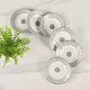Juego de Tazas de Espresso Minimalistas de Lujo a Rayas Grises Estilo Europeo de Porcelana de Hueso para el Hogar, Taza de Café y Platillo para el Té de la Tarde