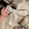 Musa do Luar~Calcinhas Sexy de Cetim Estilo Japonês para Mulheres, Cintura Baixa Renda Pura Desejo Vazada Forro de Algodão Respirável