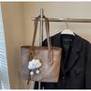 Bolsa Tote Portátil de Gran Capacidad para Viajes Diarios Bolsa Transfronteriza para Mujer Otoño Nueva Moda Retro Coreana Bolso de Hombro