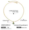 Jieding Collar de Acero de Titanio con Circonita Europeo y Americano Cadena para Clavícula Joyería de Acero Inoxidable Accesorios Populares Transfronterizos para Mujeres Palabras Clave Populares Transfronterizas